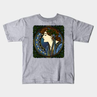 Art Nouveau Woman Kids T-Shirt